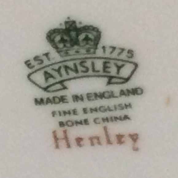 Aynsley Henley  Double Handle Tea Cup and Saucer - Picture 6 of 8